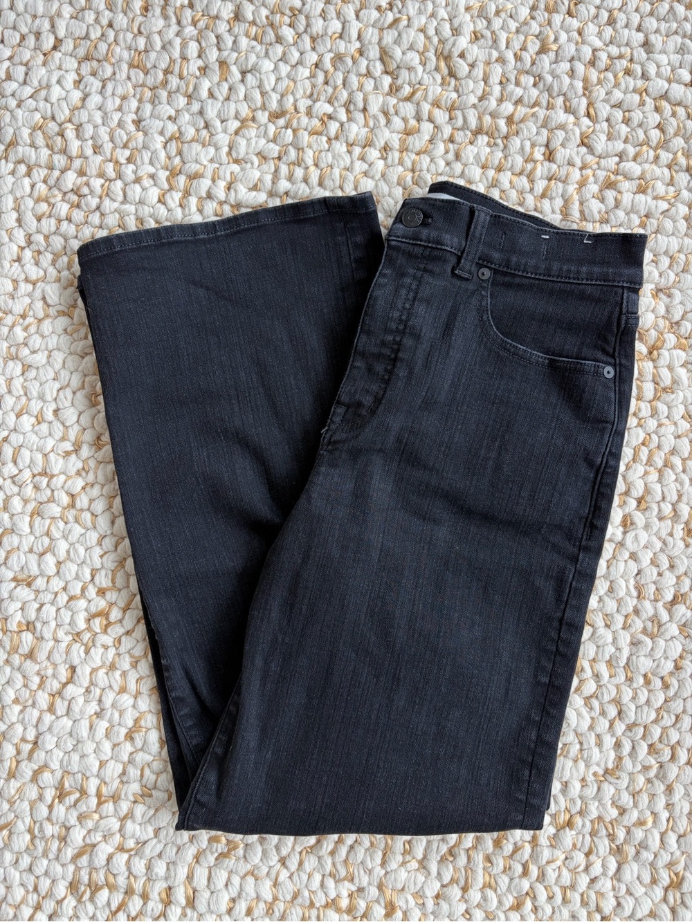 Madewell Perfect Vintage Wide-Leg Jean in Black Wash